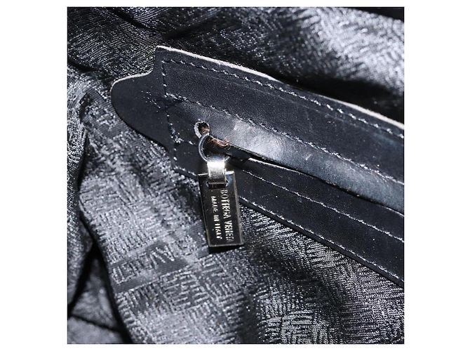 Autre Marque BOTTEGA VENETA Borsa a mano in tela nera Auth 155219 Nero - vista 20