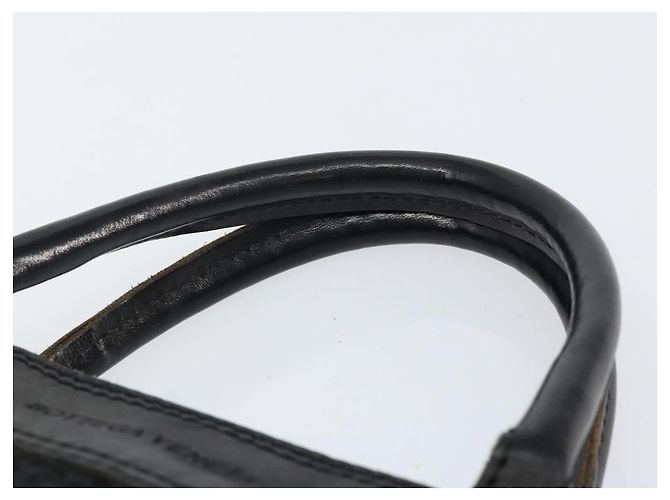 Autre Marque BOTTEGA VENETA Borsa a mano in tela nera Auth 155219 Nero - vista 8