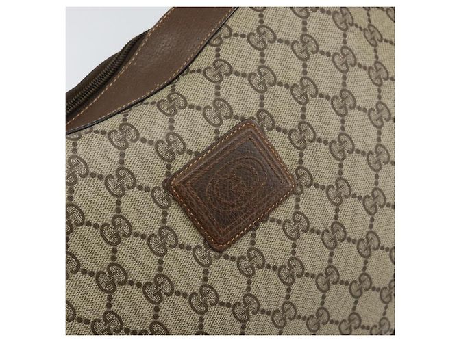 Gucci Borsa a spalla GG Supreme in PVC Beige Oro Auth ep12173 D'oro - vista 18