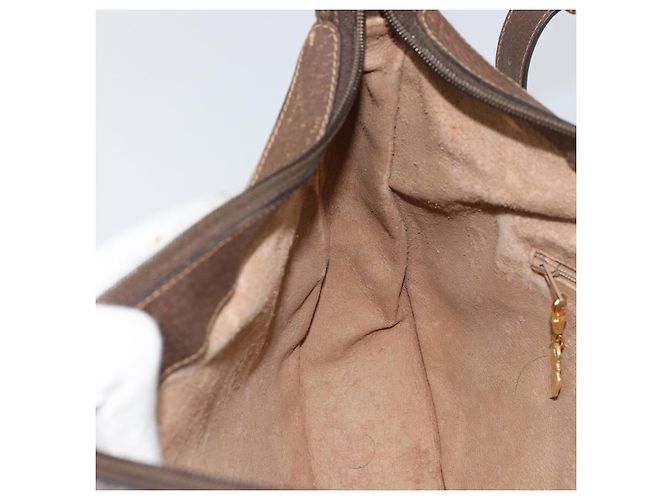 Gucci Borsa a spalla GG Supreme in PVC Beige Oro Auth ep12173 D'oro - vista 21