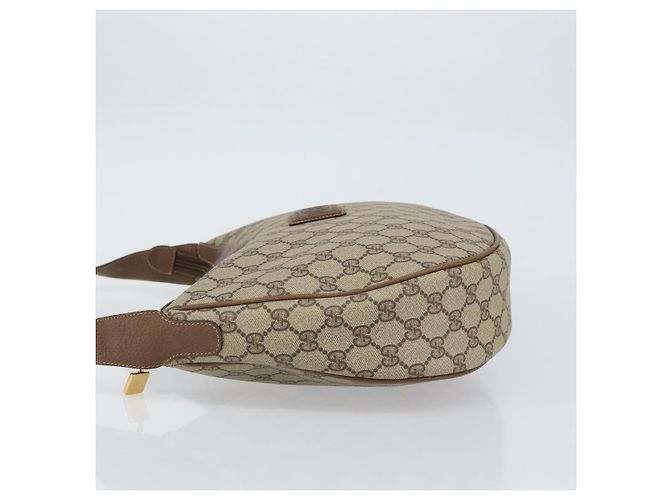 Gucci Borsa a spalla GG Supreme in PVC Beige Oro Auth ep12173 D'oro - vista 4