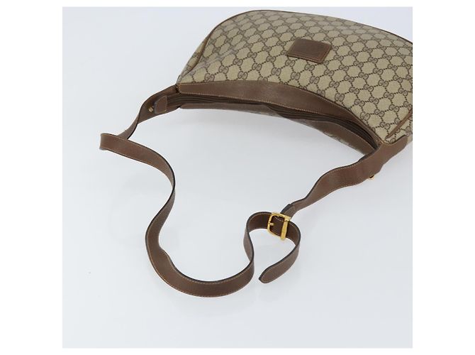 Gucci Borsa a spalla GG Supreme in PVC Beige Oro Auth ep12173 D'oro - vista 7