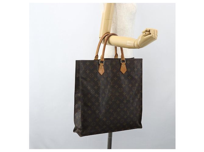 LOUIS VUITTON Borsa Sac Plat Monogram M51140 LV Auth ka491 Monogramma - vista 19