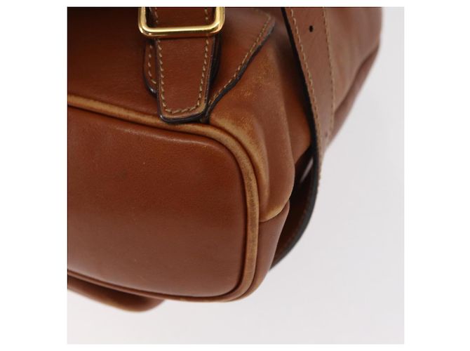 Zaino in pelle Gucci Bamboo marrone oro Auth 154653 D'oro - vista 20
