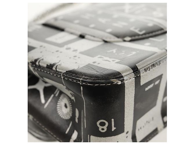 CHANEL Borsa a Spalla Double Flap in Pelle con Catena Argento CC Auth 148462SAM - vista 17