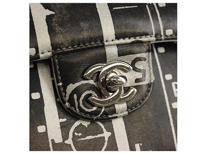 CHANEL Borsa a Spalla Double Flap in Pelle con Catena Argento CC Auth 148462SAM - vista 19