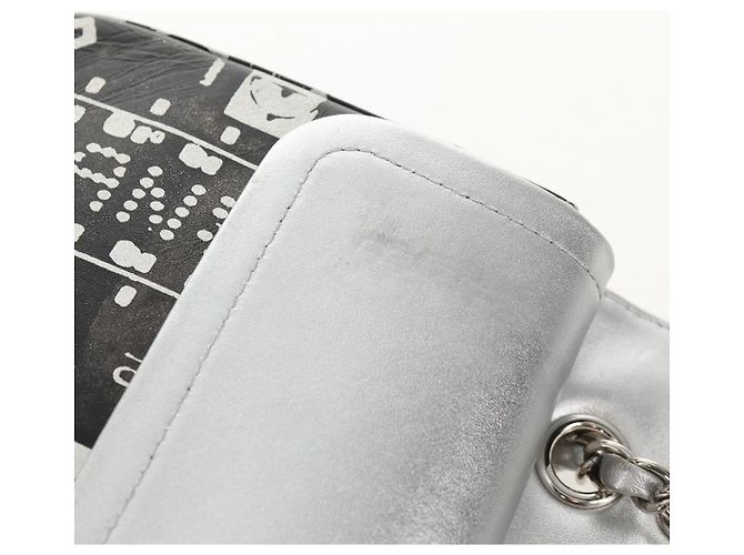 CHANEL Borsa a Spalla Double Flap in Pelle con Catena Argento CC Auth 148462SAM - vista 22