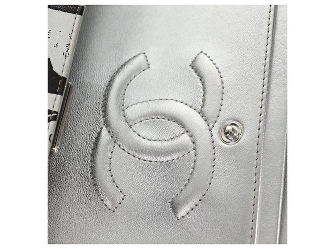 CHANEL Borsa a Spalla Double Flap in Pelle con Catena Argento CC Auth 148462SAM - vista 25