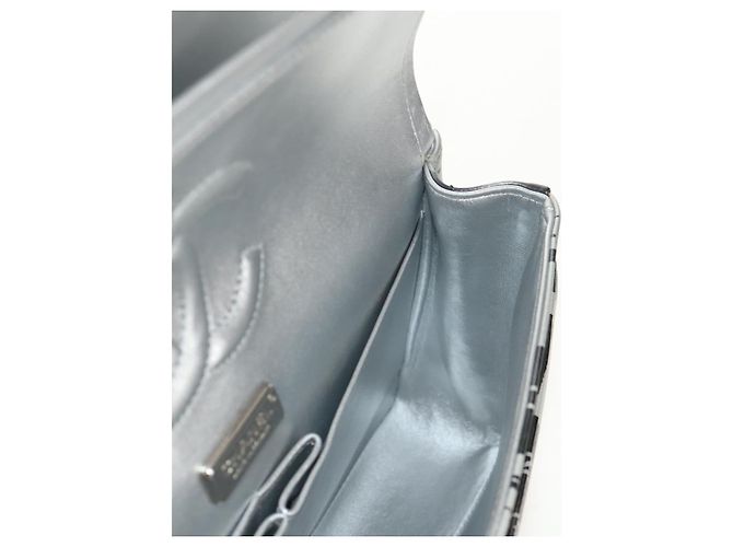 CHANEL Borsa a Spalla Double Flap in Pelle con Catena Argento CC Auth 148462SAM - vista 27