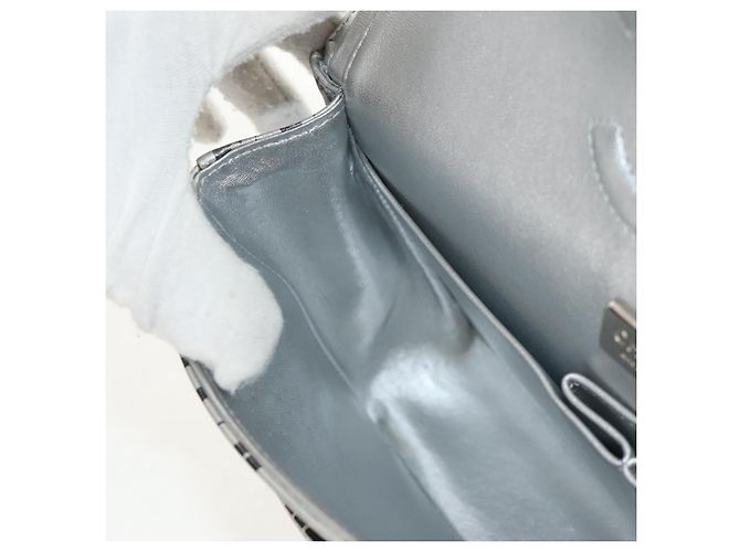 CHANEL Borsa a Spalla Double Flap in Pelle con Catena Argento CC Auth 148462SAM - vista 28