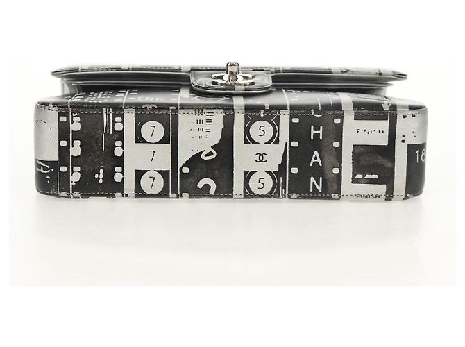 CHANEL Borsa a Spalla Double Flap in Pelle con Catena Argento CC Auth 148462SAM - vista 5