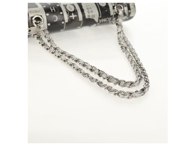 CHANEL Borsa a Spalla Double Flap in Pelle con Catena Argento CC Auth 148462SAM - vista 7