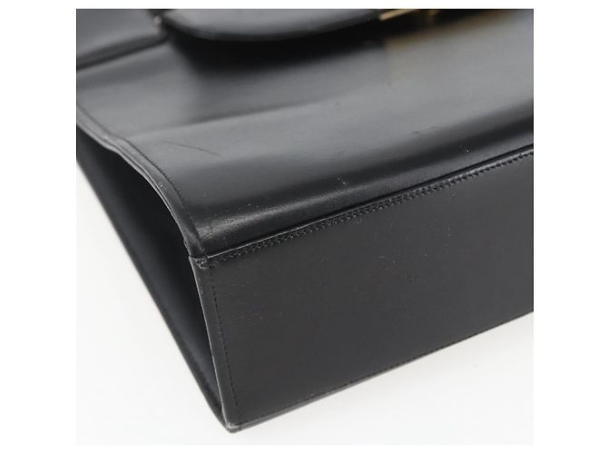 Borsa a mano Christian Dior in pelle nera e oro Auth 151752 Nero D'oro - vista 15