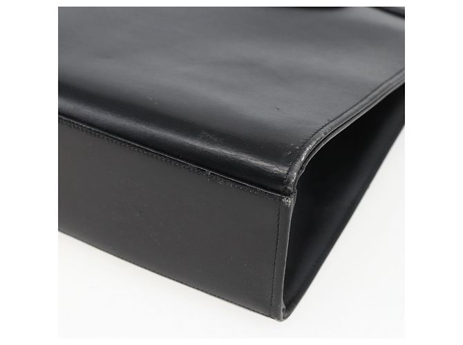Borsa a mano Christian Dior in pelle nera e oro Auth 151752 Nero D'oro - vista 16