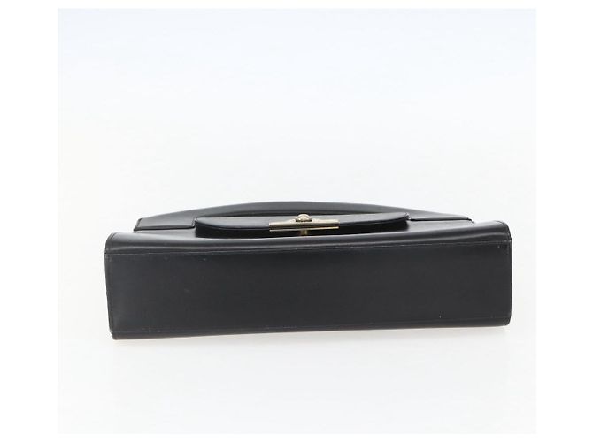 Borsa a mano Christian Dior in pelle nera e oro Auth 151752 Nero D'oro - vista 5