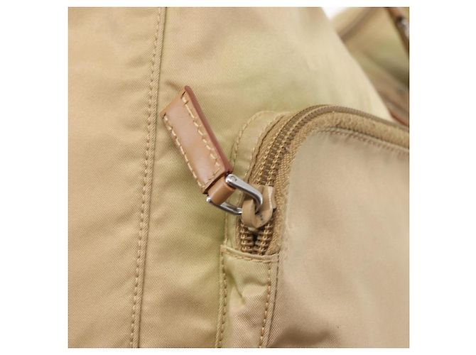 Borsa a Spalla PRADA Nylon Beige Argento Autentica ep12067 - vista 17