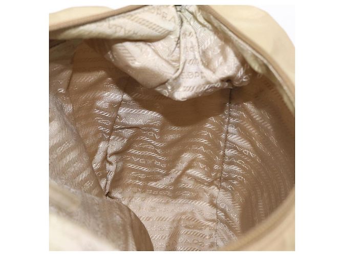 Borsa a Spalla PRADA Nylon Beige Argento Autentica ep12067 - vista 20