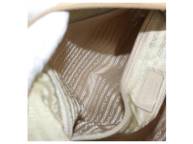 Borsa a Spalla PRADA Nylon Beige Argento Autentica ep12067 - vista 23