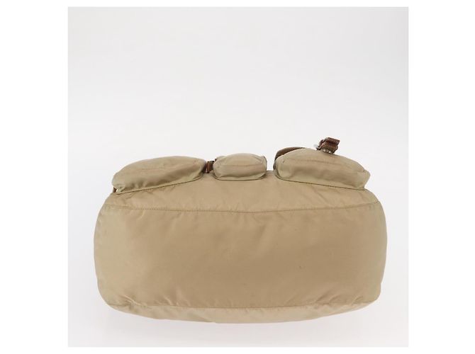 Borsa a Spalla PRADA Nylon Beige Argento Autentica ep12067 - vista 5
