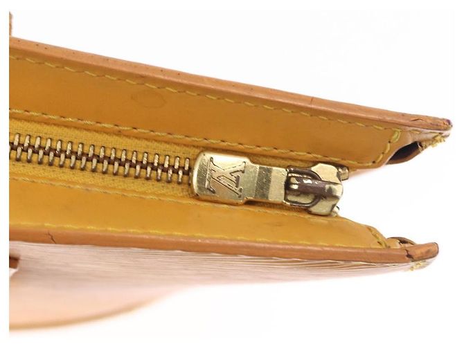 LOUIS VUITTON Borsa a Mano Epi Saint Jacques Gialla M52279 LV Auth BA8151 Giallo - vista 10