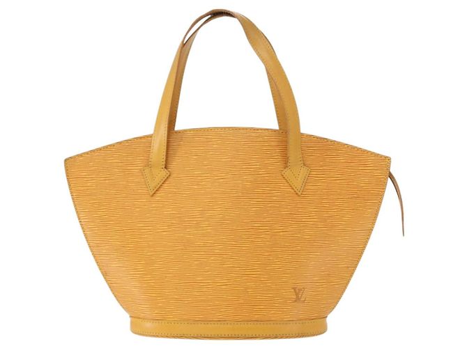 LOUIS VUITTON Borsa a Mano Epi Saint Jacques Gialla M52279 LV Auth BA8151 Giallo - vista 13
