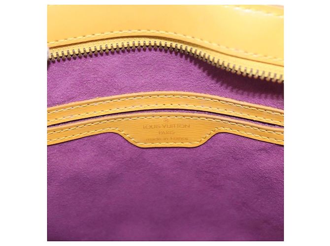 LOUIS VUITTON Borsa a Mano Epi Saint Jacques Gialla M52279 LV Auth BA8151 Giallo - vista 17