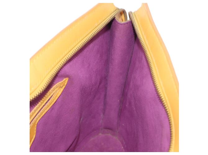 LOUIS VUITTON Borsa a Mano Epi Saint Jacques Gialla M52279 LV Auth BA8151 Giallo - vista 18