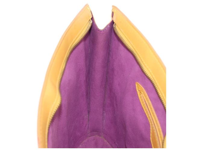 LOUIS VUITTON Borsa a Mano Epi Saint Jacques Gialla M52279 LV Auth BA8151 Giallo - vista 19