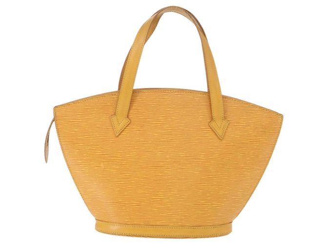 LOUIS VUITTON Borsa a Mano Epi Saint Jacques Gialla M52279 LV Auth BA8151 Giallo - vista 2