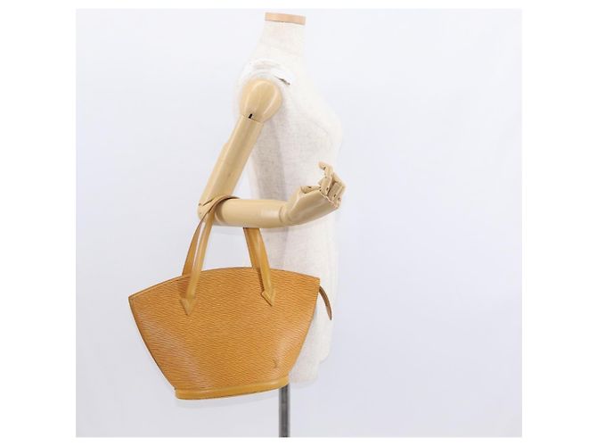 LOUIS VUITTON Borsa a Mano Epi Saint Jacques Gialla M52279 LV Auth BA8151 Giallo - vista 21