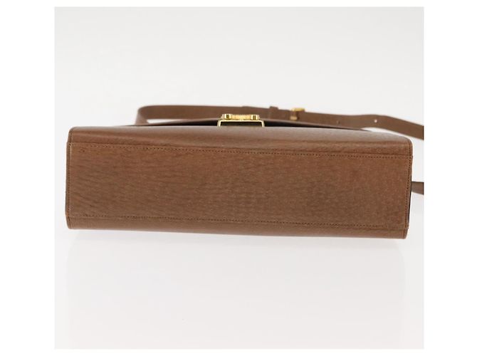 VALENTINO Borsa a mano in pelle 2 in 1 Marrone Oro Auth bs29793 D'oro - vista 5