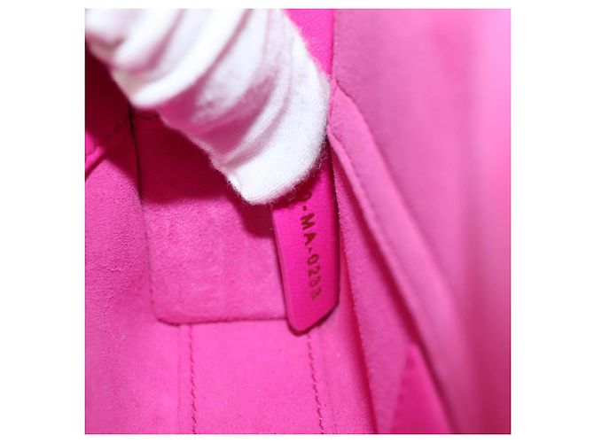 Borsa Micro Lady D Joy Cannage Christian Dior in Pelle di Agnello 2in1 Rosa Auth 145262SM - vista 10