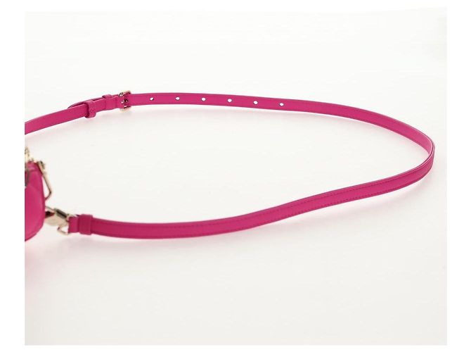 Borsa Micro Lady D Joy Cannage Christian Dior in Pelle di Agnello 2in1 Rosa Auth 145262SM - vista 17
