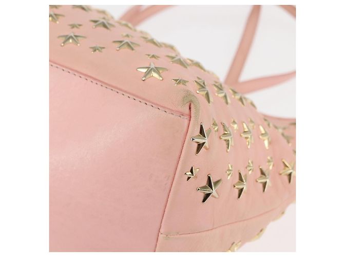 Jimmy Choo Studs Tote Bag aus Leder in Rosa Auth BA6901 Pink - Ansicht 14