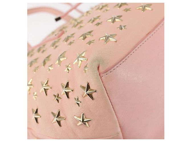 Jimmy Choo Studs Tote Bag aus Leder in Rosa Auth BA6901 Pink - Ansicht 15