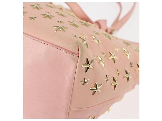Jimmy Choo Studs Tote Bag aus Leder in Rosa Auth BA6901 Pink - Ansicht 16
