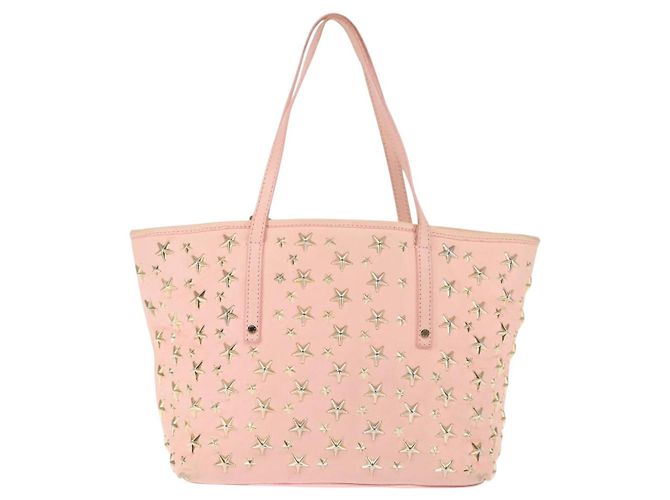 Jimmy Choo Studs Tote Bag aus Leder in Rosa Auth BA6901 Pink - Ansicht 2