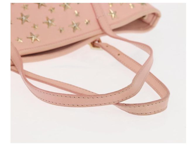 Jimmy Choo Studs Tote Bag aus Leder in Rosa Auth BA6901 Pink - Ansicht 7