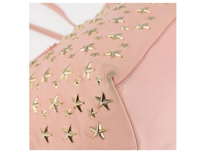 Jimmy Choo Studs Tote Bag aus Leder in Rosa Auth BA6901 Pink - Ansicht 9