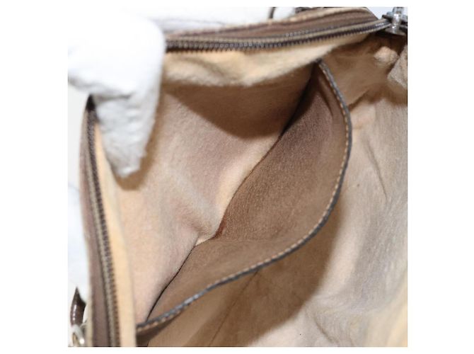 Borsa Sherry Line GG Supreme Web di GUCCI in PVC beige e oro 904 02 047 Auth 146261 D'oro - vista 20