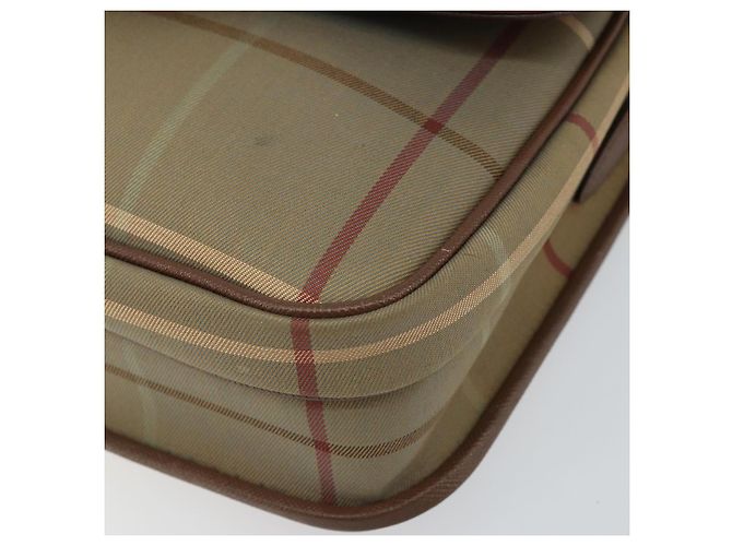 Autre Marque Borsa a Spalla Burberrys Nova Check in Tela Beige Oro Auth bs29991 D'oro - vista 14