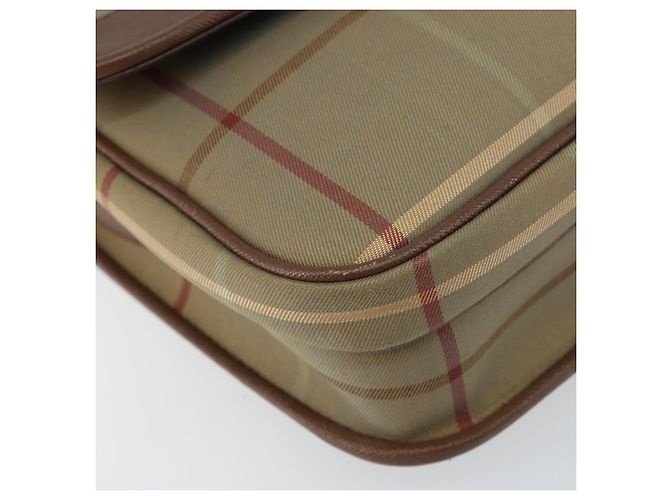 Autre Marque Borsa a Spalla Burberrys Nova Check in Tela Beige Oro Auth bs29991 D'oro - vista 15