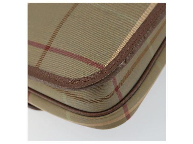 Autre Marque Borsa a Spalla Burberrys Nova Check in Tela Beige Oro Auth bs29991 D'oro - vista 9