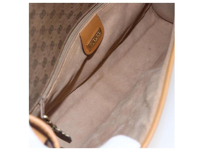 Gucci Borsa a Spalla Micro GG Supreme PVC Beige Oro 001 115 2681 Auth BA6741 D'oro - vista 10