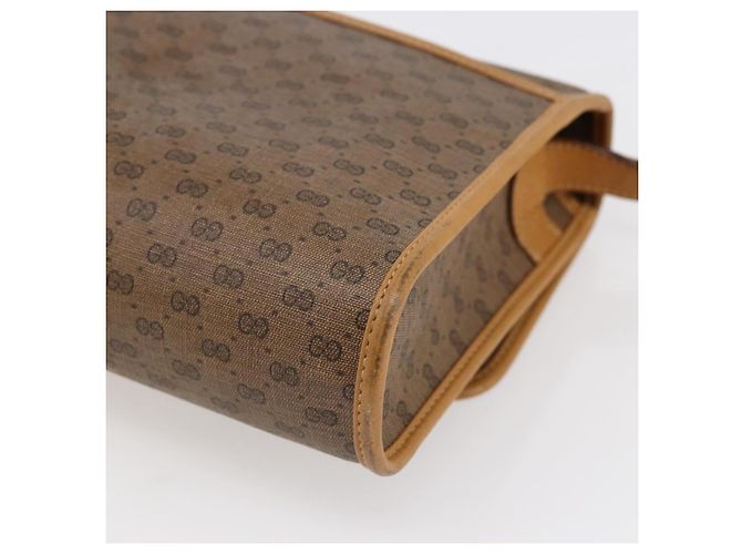 Gucci Borsa a Spalla Micro GG Supreme PVC Beige Oro 001 115 2681 Auth BA6741 D'oro - vista 15