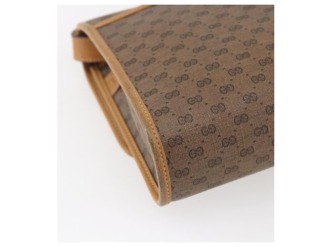 Gucci Borsa a Spalla Micro GG Supreme PVC Beige Oro 001 115 2681 Auth BA6741 D'oro - vista 16