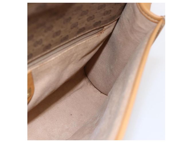 Gucci Borsa a Spalla Micro GG Supreme PVC Beige Oro 001 115 2681 Auth BA6741 D'oro - vista 19