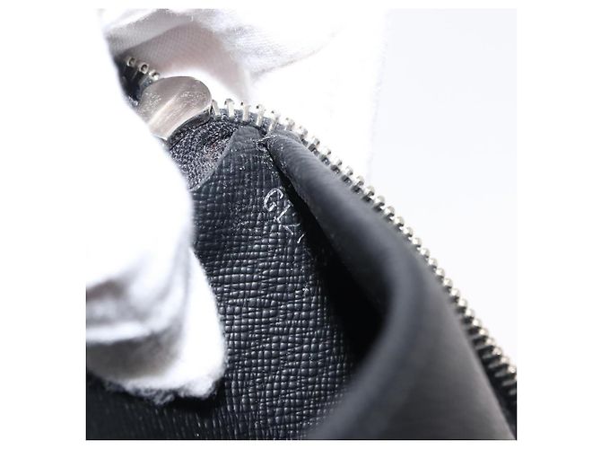 Cartera Vertical Zippy Damier Graphite LOUIS VUITTON N63095 Auth LV am9286 Damier ebene - vista 12