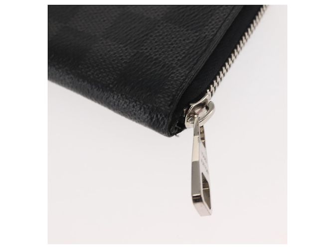 Cartera Vertical Zippy Damier Graphite LOUIS VUITTON N63095 Auth LV am9286 Damier ebene - vista 14