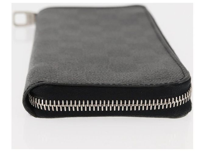 Cartera Vertical Zippy Damier Graphite LOUIS VUITTON N63095 Auth LV am9286 Damier ebene - vista 3